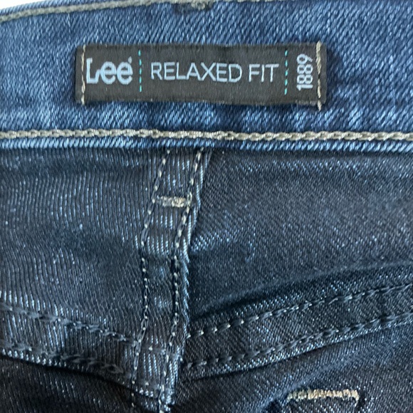 🍓 Lee Relaxed Fit Blue Denim Jeans - 8 Short - Picture 3 of 4